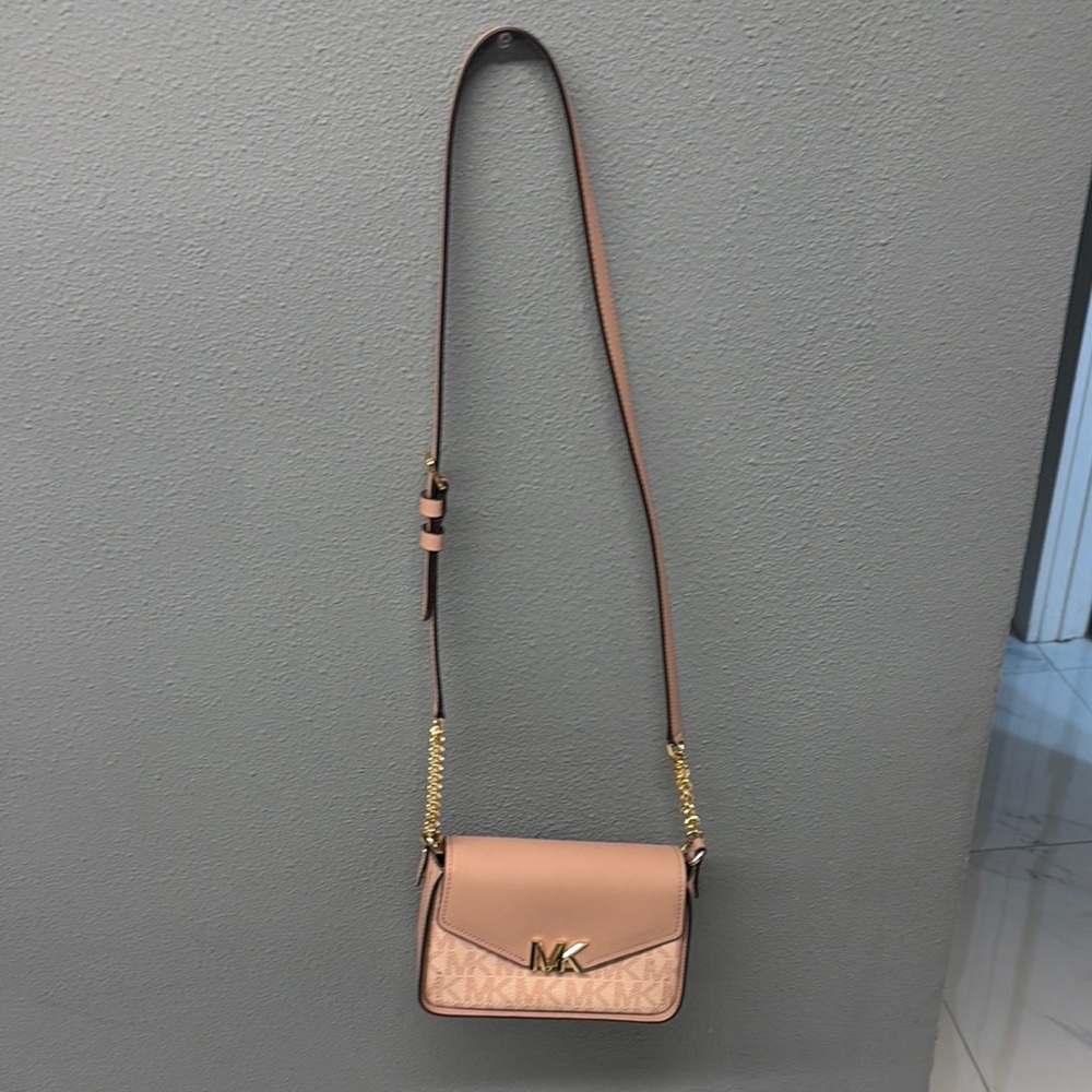 Michael Kors Blush and Gold Crossbody Bag